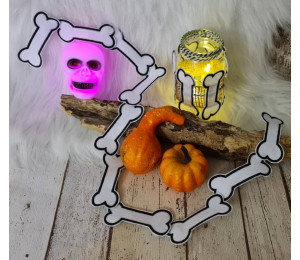 Stickdatei ITH - Halloween Knochen Girlande